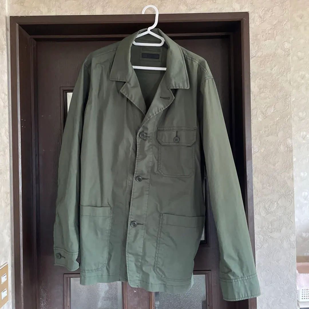 Thumbnail of Military jacket, olive green