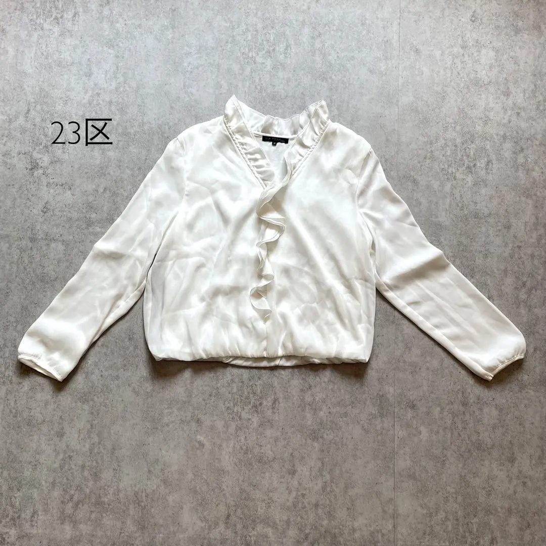 Thumbnail of 23区 (Twenty-Three Districts) Collar Frill Blouse White 38