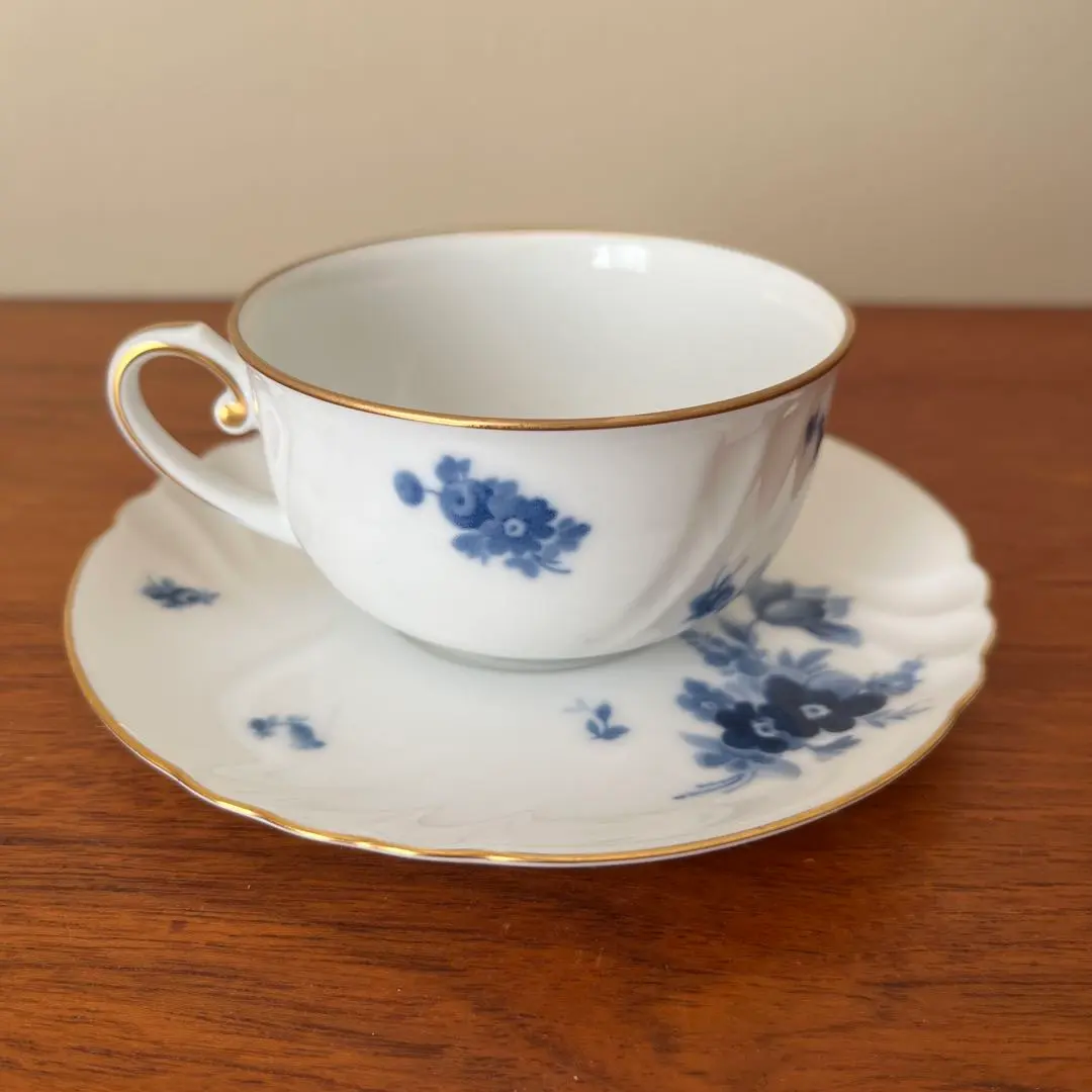 Thumbnail of Okura Art China Blue Flower Cup & Saucer