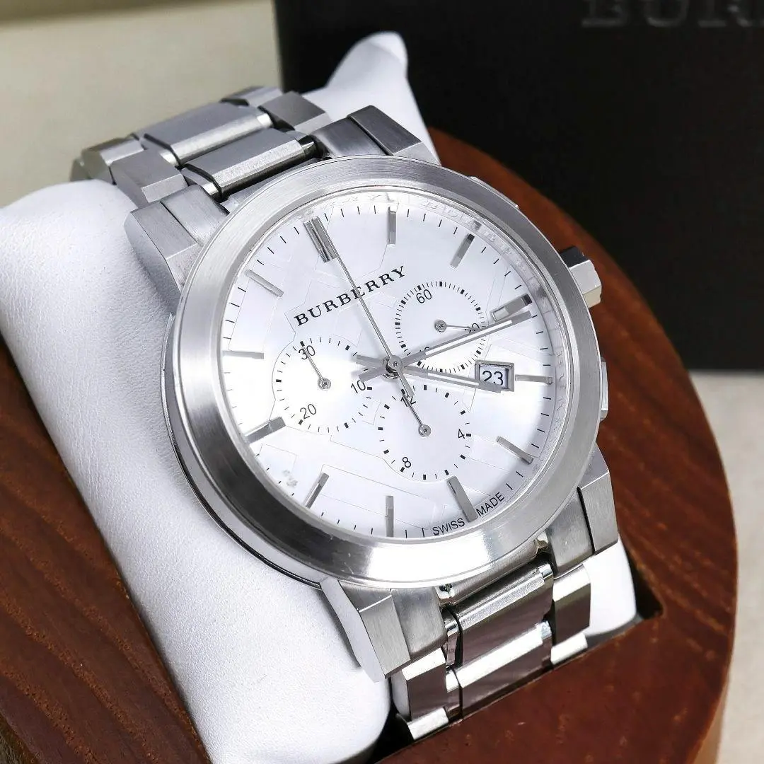 【電池交換済.】BURBERRY バーバリー BU9350 クロノグラフ 腕時計 BURBERRY - 【電池交換済み】BURBERRY バーバリー BU9350 腕時計