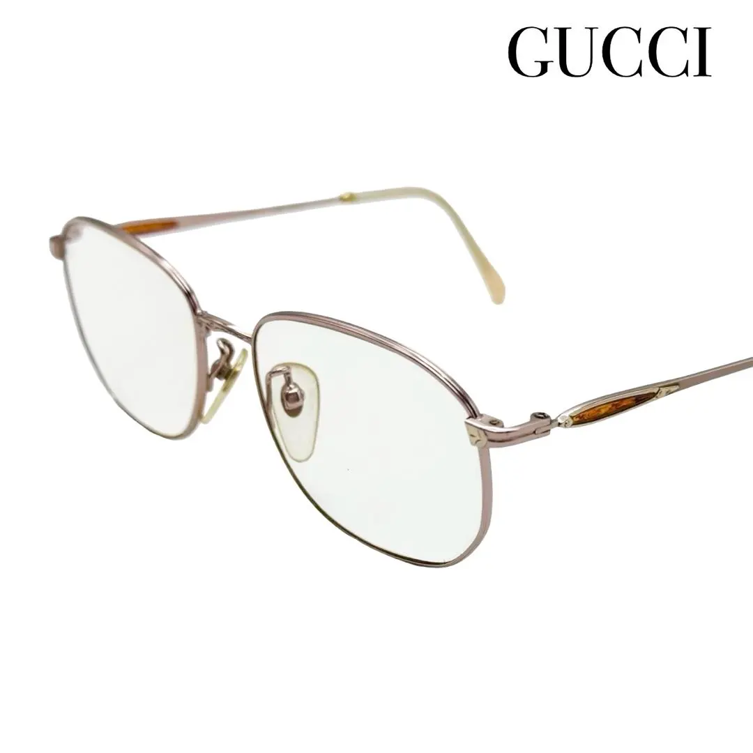 Thumbnail of GUCCI Gucci Oval Metal Frame Prescription Eyeglasses for Women