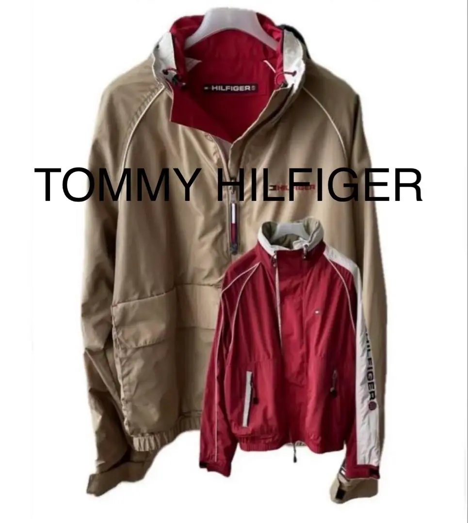 TOMMY HILFIGER 米色&紅色 雙面穿 夾克 的縮圖