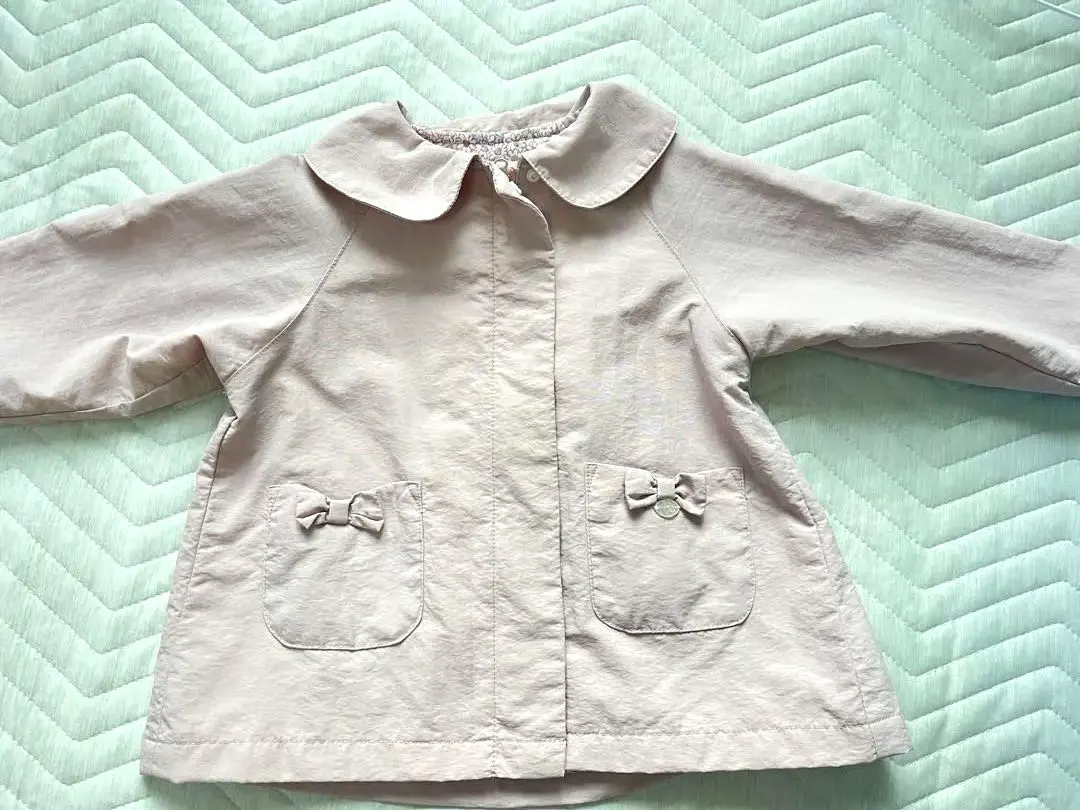 Thumbnail of Kimuratan Light Pink Cotton Coat with Ribbon 95cm