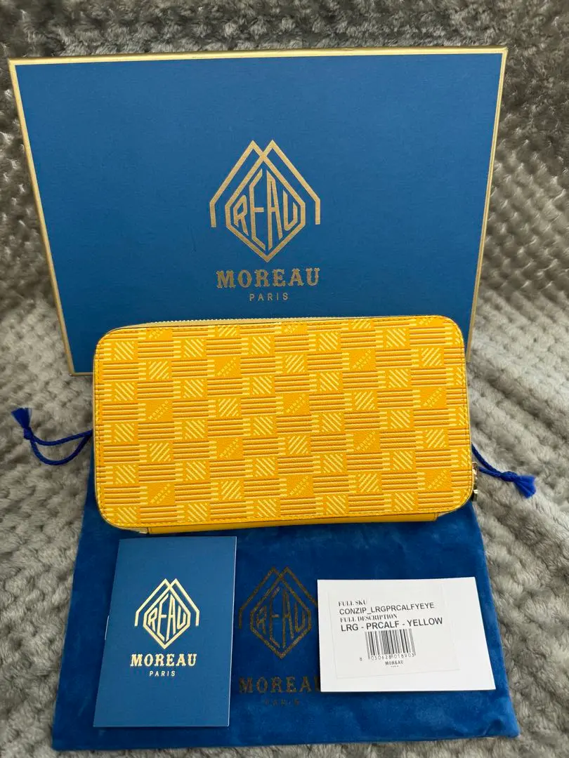 【未使用保管品】MOREAU PARIS モローパリ ラウンドファスナー長財布 モローパリ MOREAU PARIS ラウンド長財布 ラウンドファスナー長