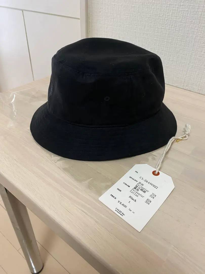CALEE バケットハット ダークブルー ストライプ