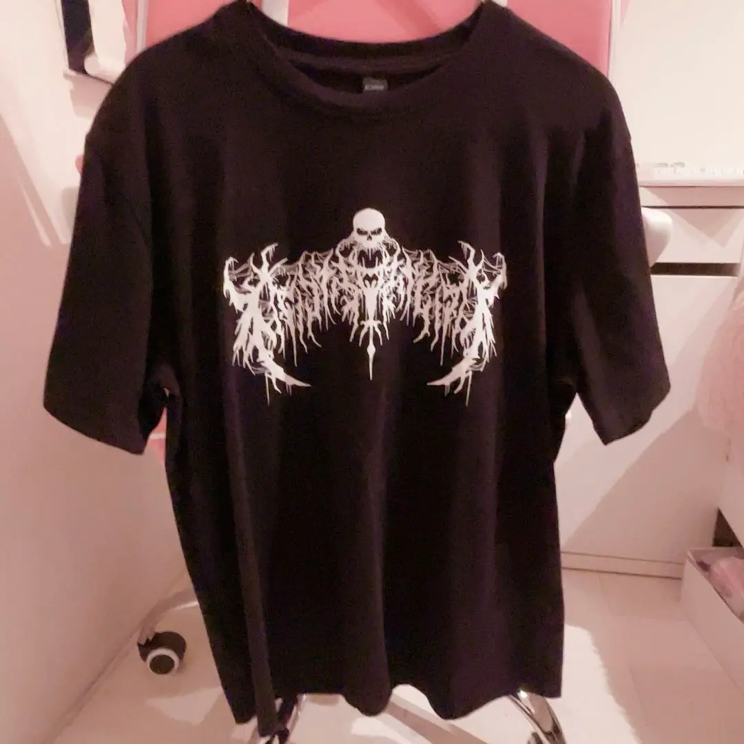 ROMWE MEN 哥德風骷髏頭&字母印花 次文化 地雷系 附吊牌 的縮圖