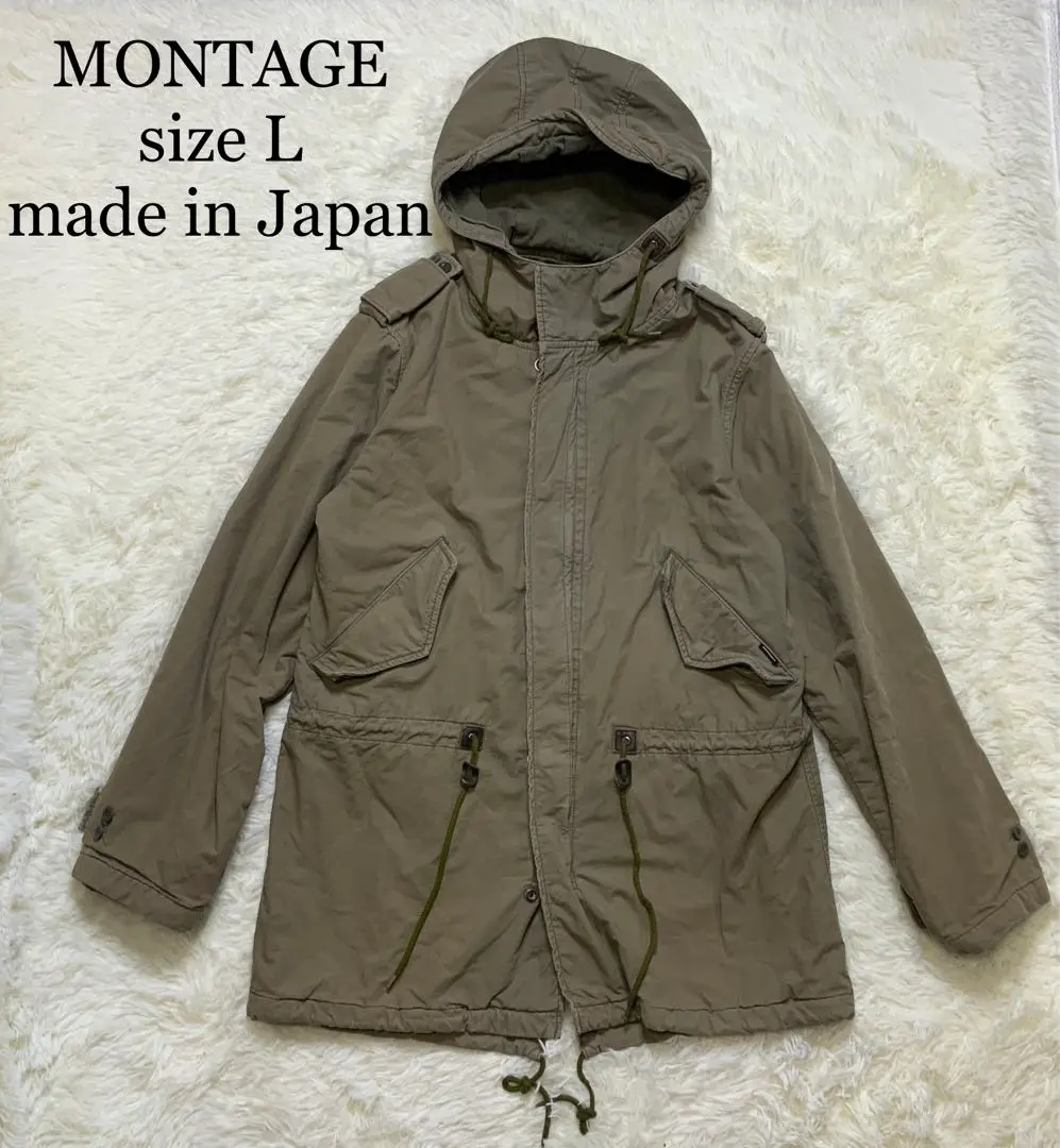 montage ミリタリーコート ボア モンタージュ ブラックデニム　モッズ montage ミリタリーコート ボア モンタージュ ブラックデニム モッズ