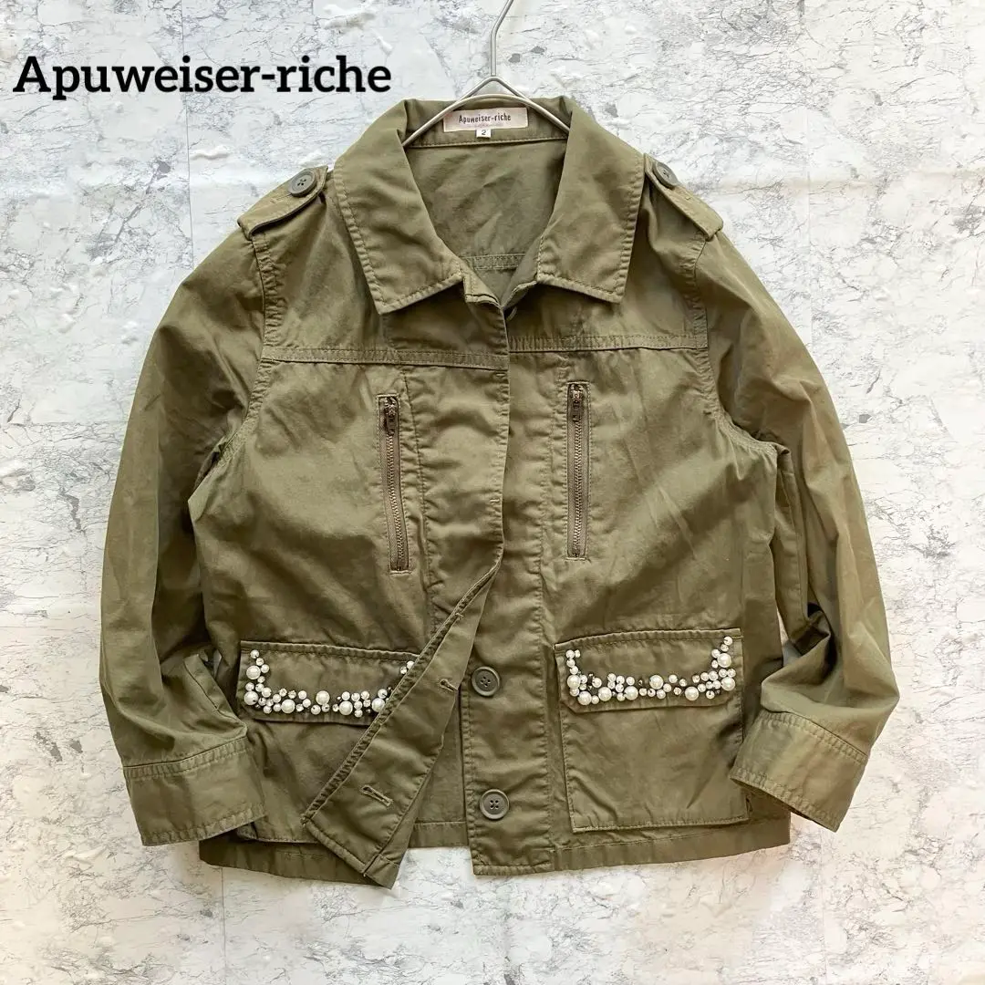 Apuweiser-riche　ミリタリーフードブルゾン 2025年最新】Apuweiser-riche ミリタリージャケットの人気