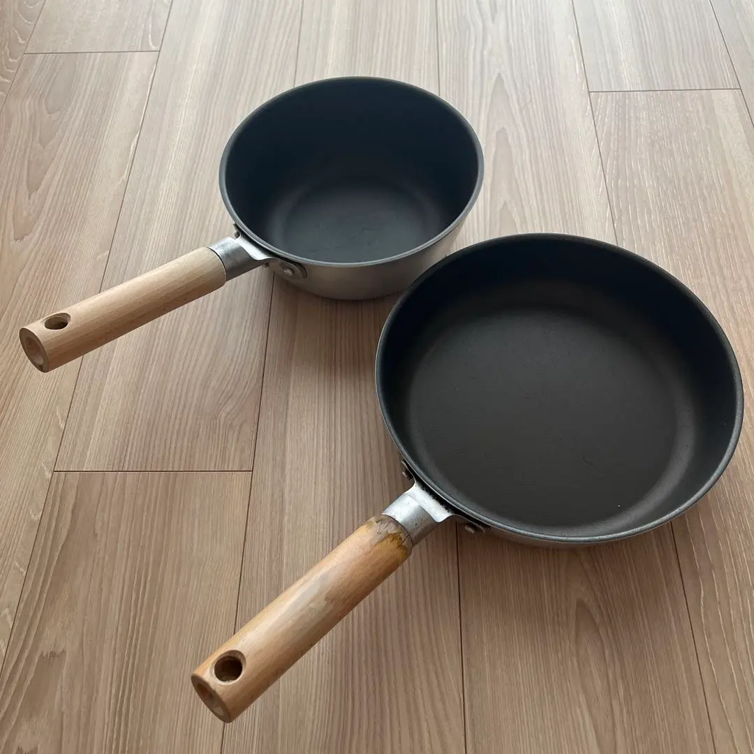Thumbnail of MUJI Non-Stick Frying Pan, Gas Stove Top Only, Shallow & Deep, 20/24cm