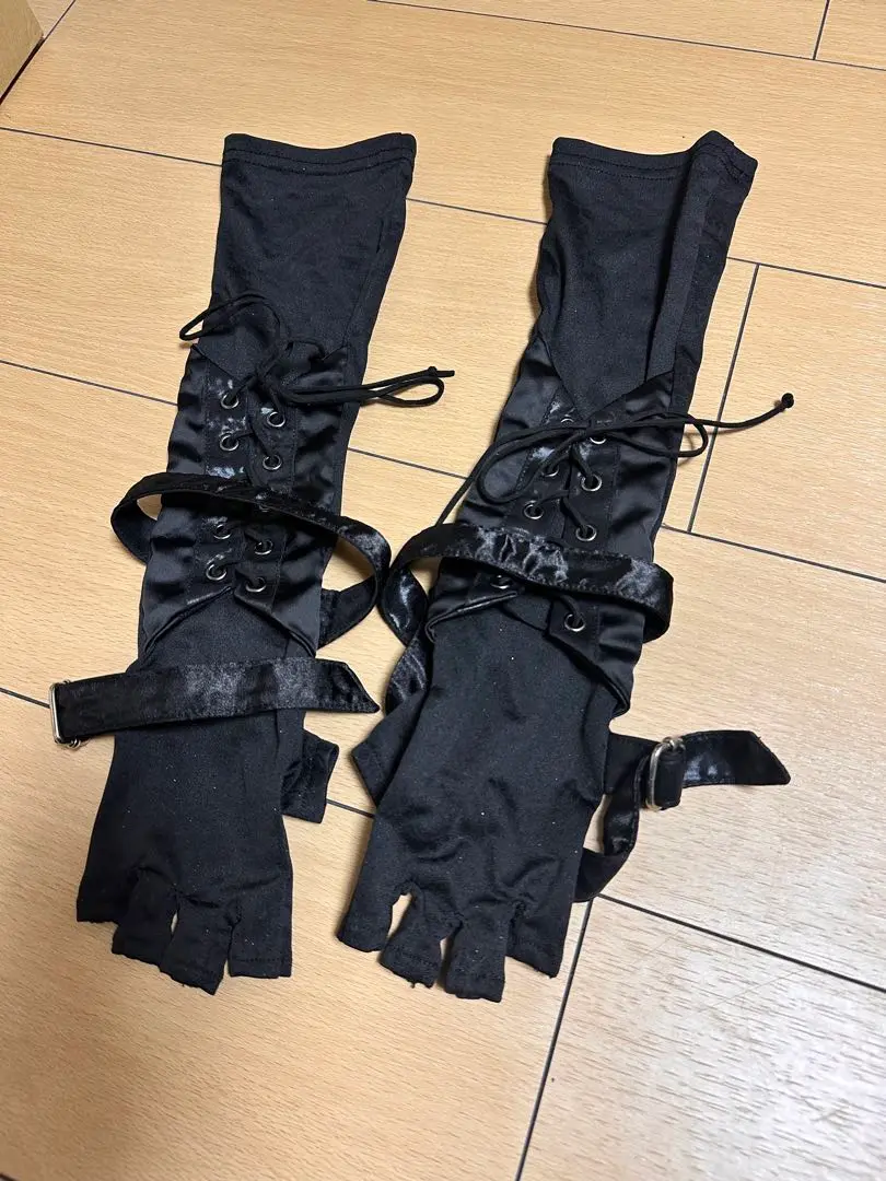 レア希少h.naoto gramm　黒ベロア指なし手袋グローブ 2025年最新】エイチナオト 手袋・アームカバーの人気アイテム