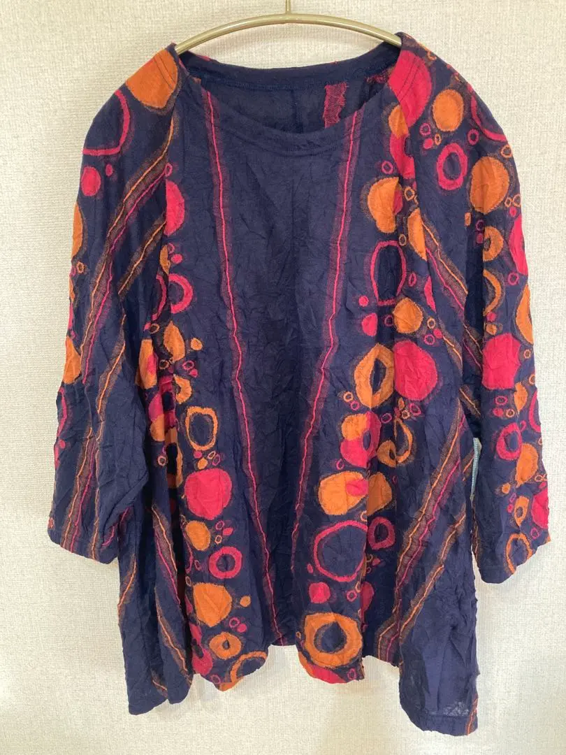 Thumbnail of KEIKO KISH Three-Quarter Sleeve Washed Top - Navy