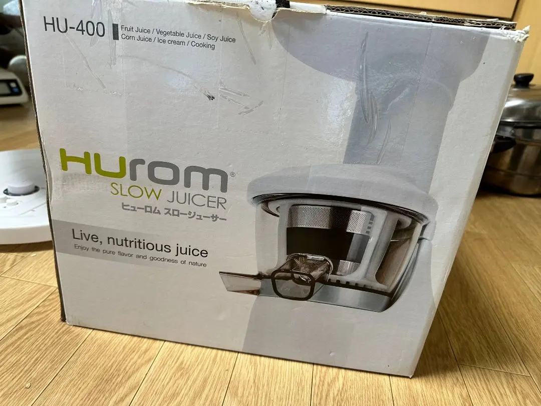 HUROM スロージューサー HU-400 未使用品　ヒューロム ヒューロム コールドプレスジューサー H400 シリーズ– HUROM