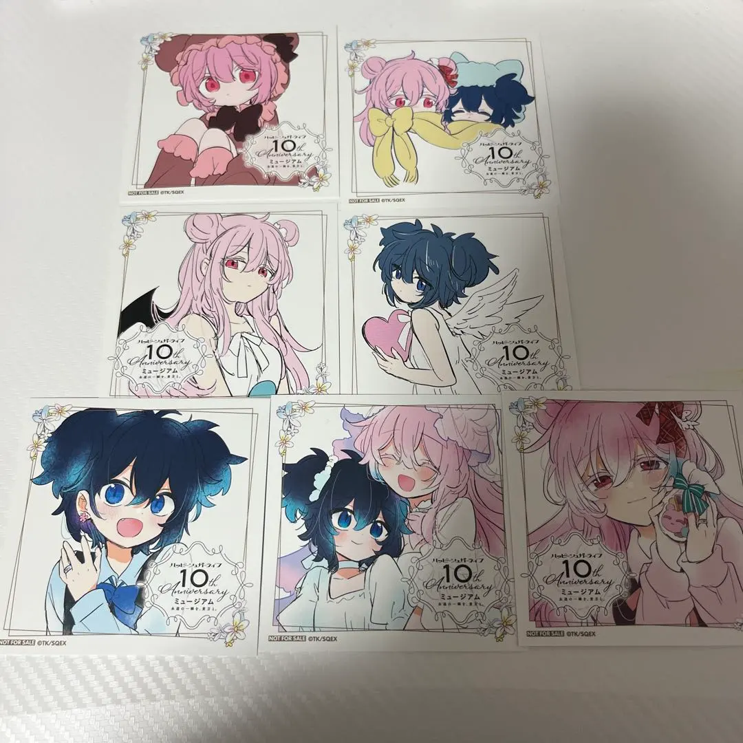 Thumbnail of All 7 types complete: Happy Sugar Life Exhibition purchase bonus limited illustration cards, all C (likely referring to a condition grade, such as "mint" or "near mint")