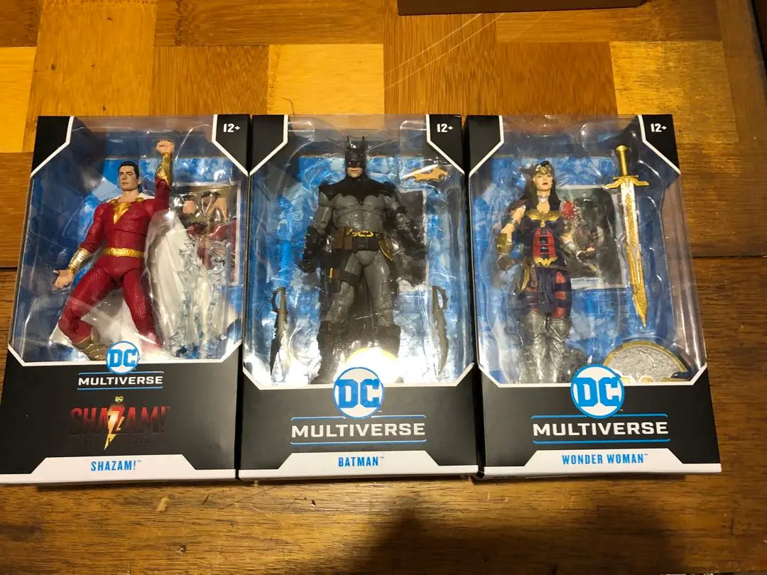 DCマルチバース バットマン ワンダーウーマン シャザム 3体