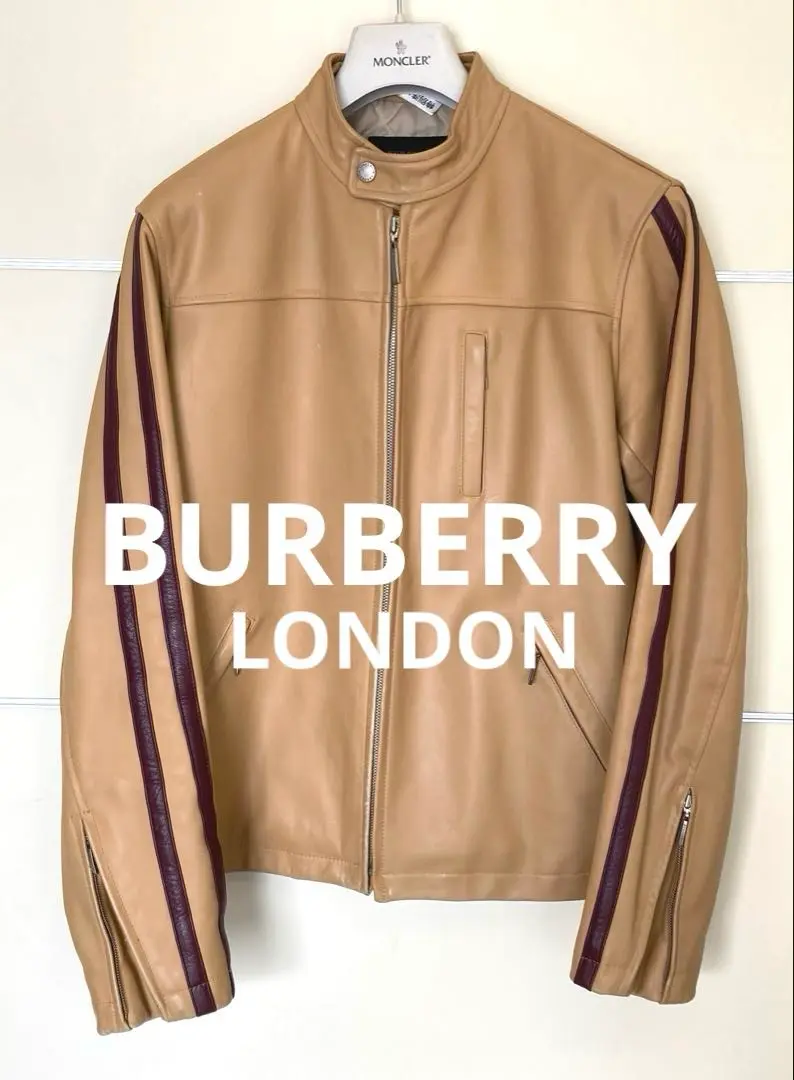 【A1564】BURBERRY BLUE LABEL ダブルライダースジャケット 新作入荷!!】 BURBERRY LABEL（ライダースジャケット）のフリマ