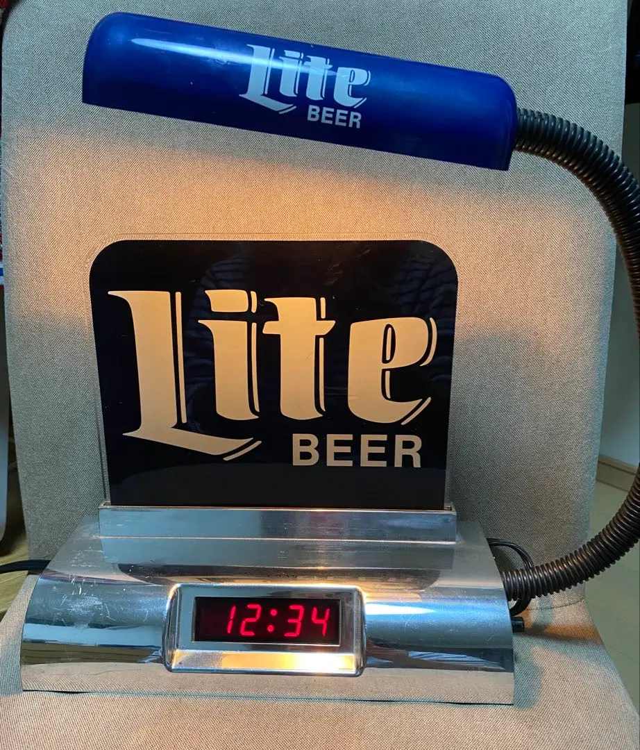 最終値下げ！希少品！！　LiteBEER ライトビール　卓上ライト　時計付 2025年最新】litebeerの人気アイテム - メルカリ