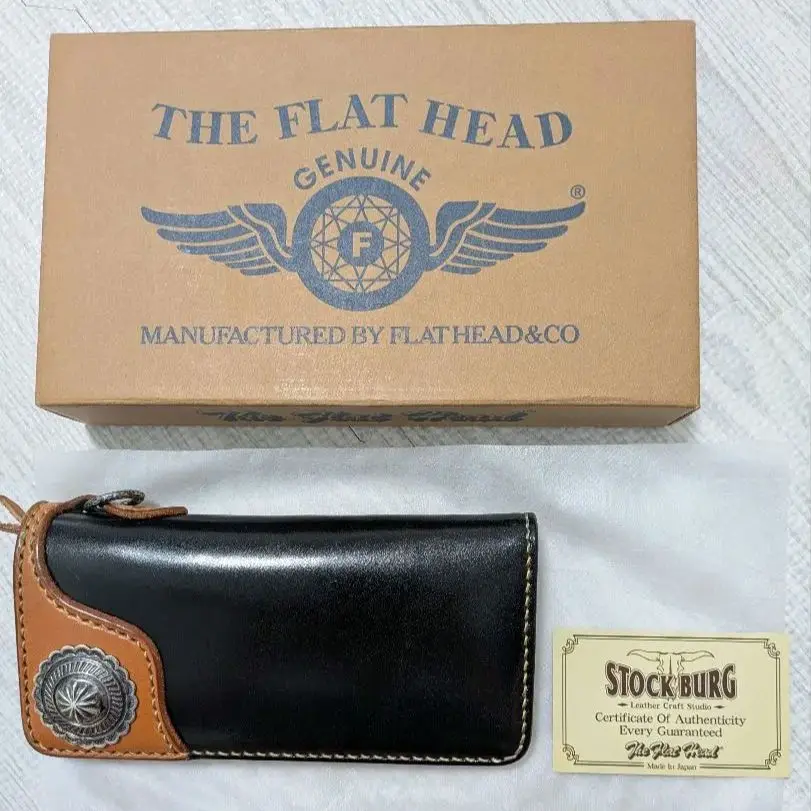 たけ　廃盤　フラットヘッド　レザーロングウォレット+レザーチェーン2本 楽天市場】【THE FLAT HEAD 正規取扱店】【小銭差し込み式】二