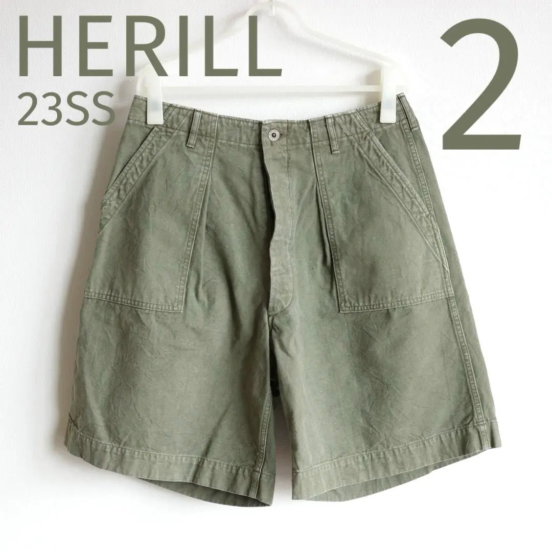 herill khaki別注　ダックカーゴショーツ herill khaki別注 ダックカーゴショーツ - メルカリ