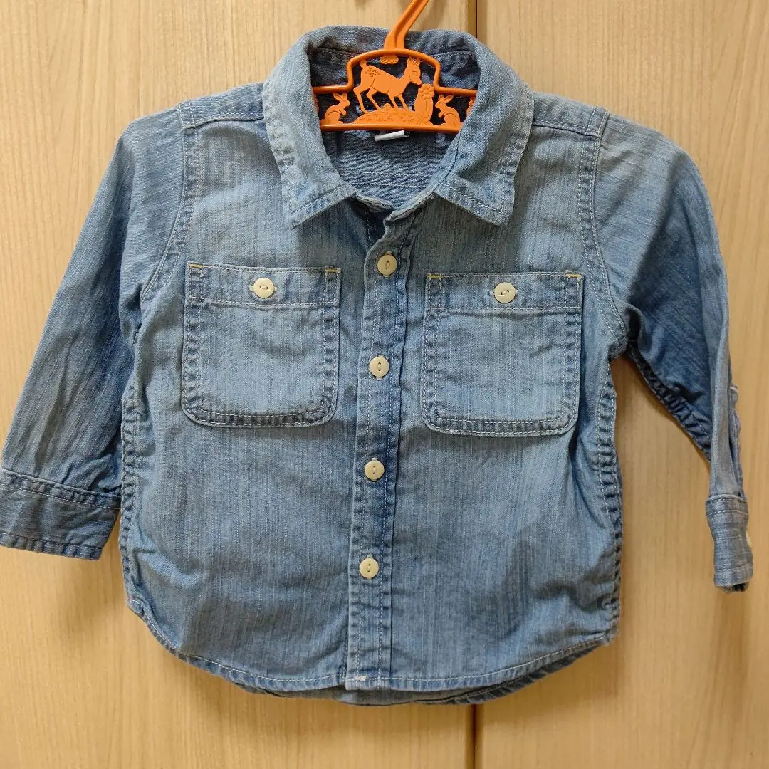 Thumbnail of Baby GAP denim shirt, size 80