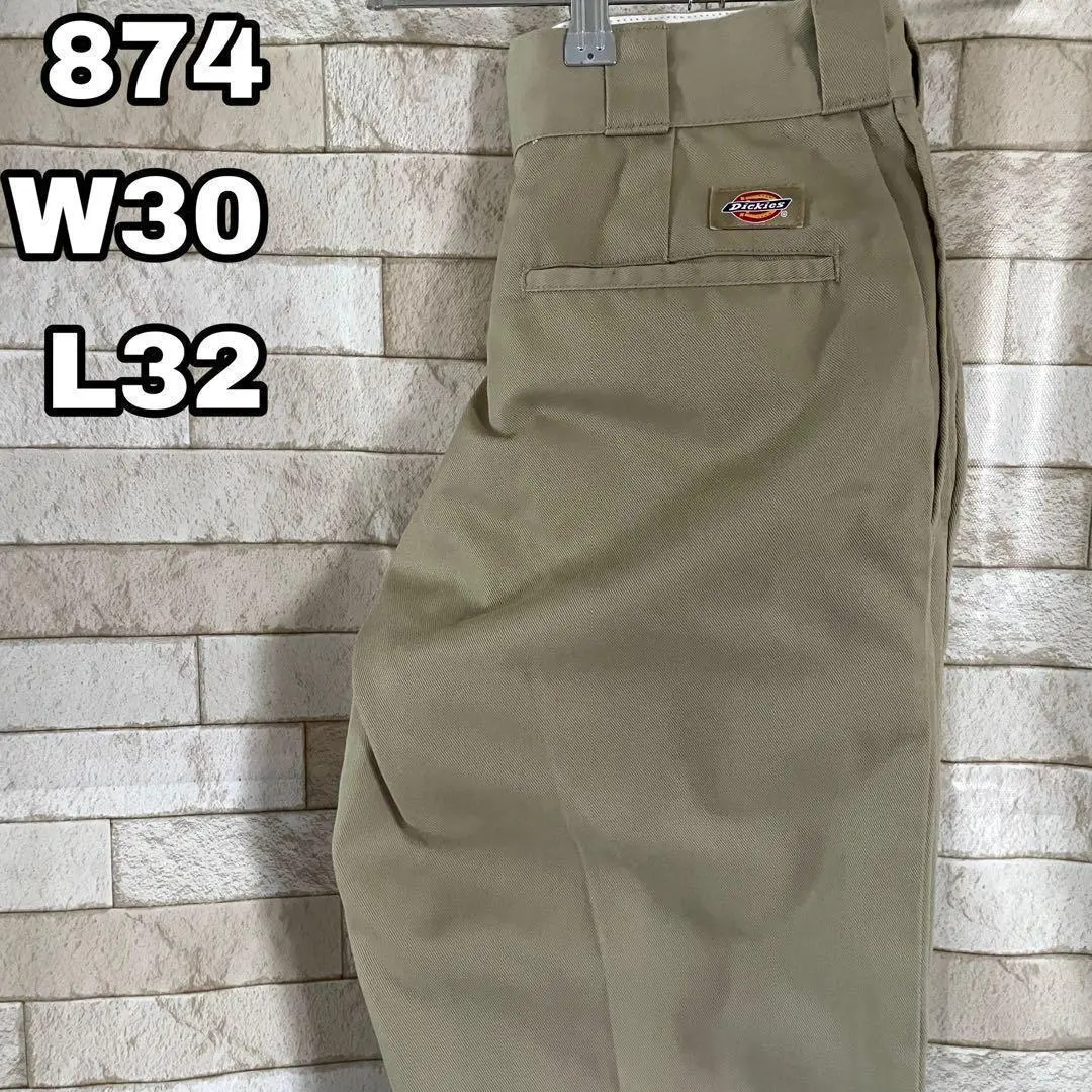 Dickies 874 工作褲 刺繡 米色 30×32 的縮圖