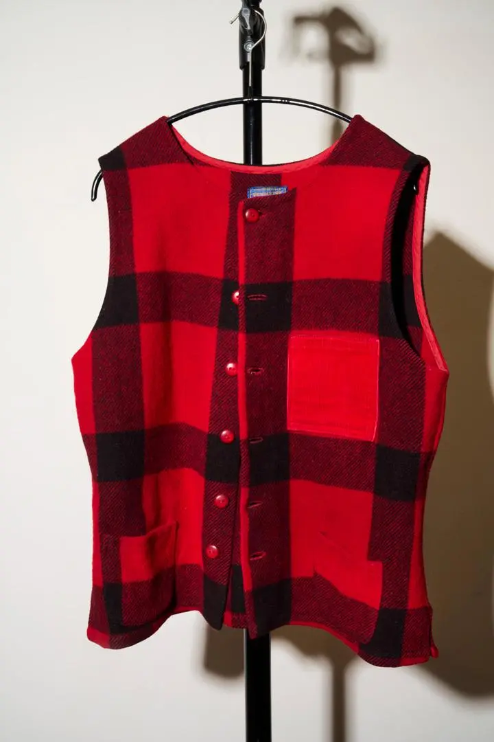 ペンドルトン ヴィンテージウールベスト バッファローチェック 赤 2025年最新】PENDLETON カラー:レッド系 ベストの人気アイテム