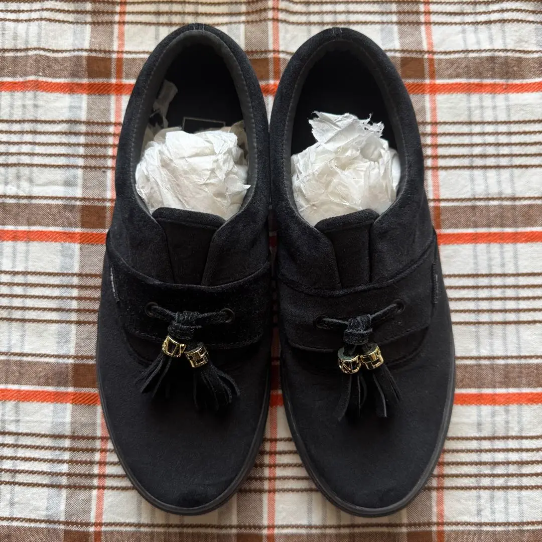 【極美品】VANS タッセル ローファー ベージュ スエード 24 ① 極美品】VANS タッセル ローファー ベージュ スエード 24 ①