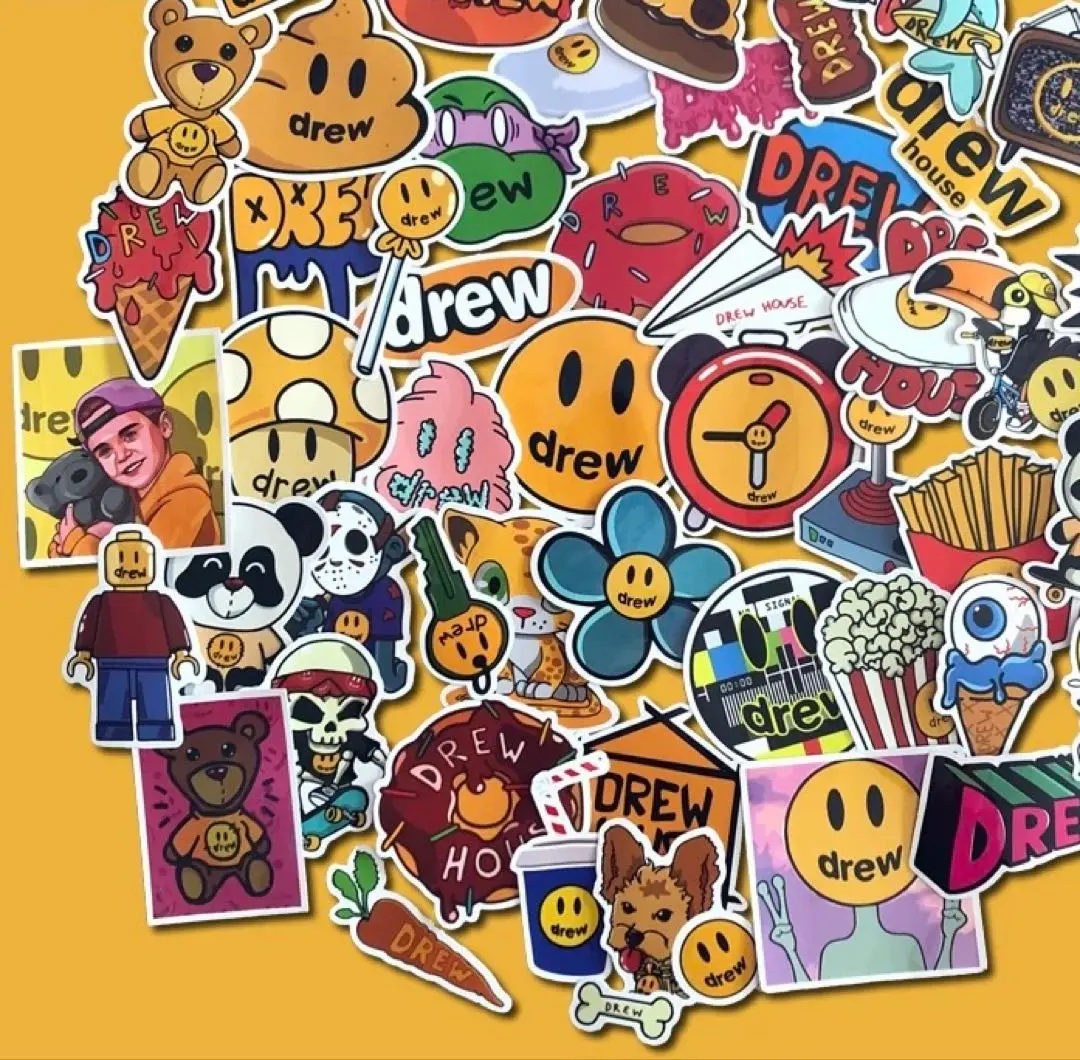 Drew Sticker Sheet ３種類 ドリューハウス ステッカー シール Drew Sticker Sheet 3種類 ドリューハウス ステッカー シール