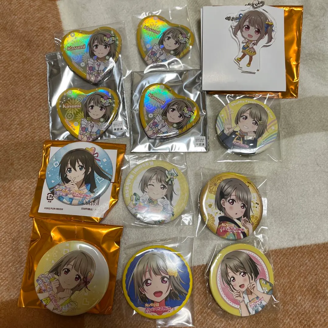 Love Live! 虹咲 學園 學園偶像同好會 中須霞 雫 徽章 壓克力鑰匙圈 合售 的縮圖