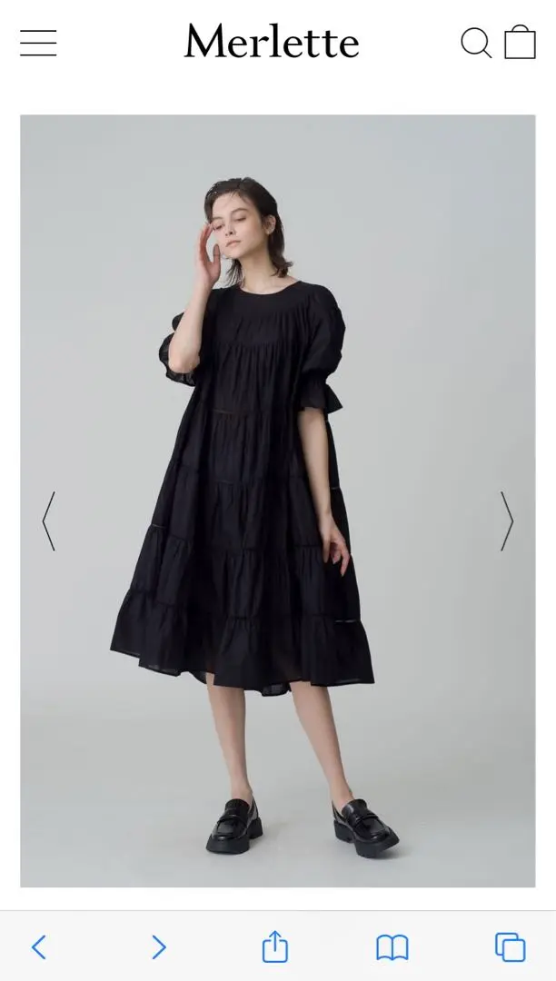 マーレット ミディ丈ティアードドレスPARADIS(パラディス) PARADIS｜Dresses｜Merlette(マーレット)｜Merlette NYC