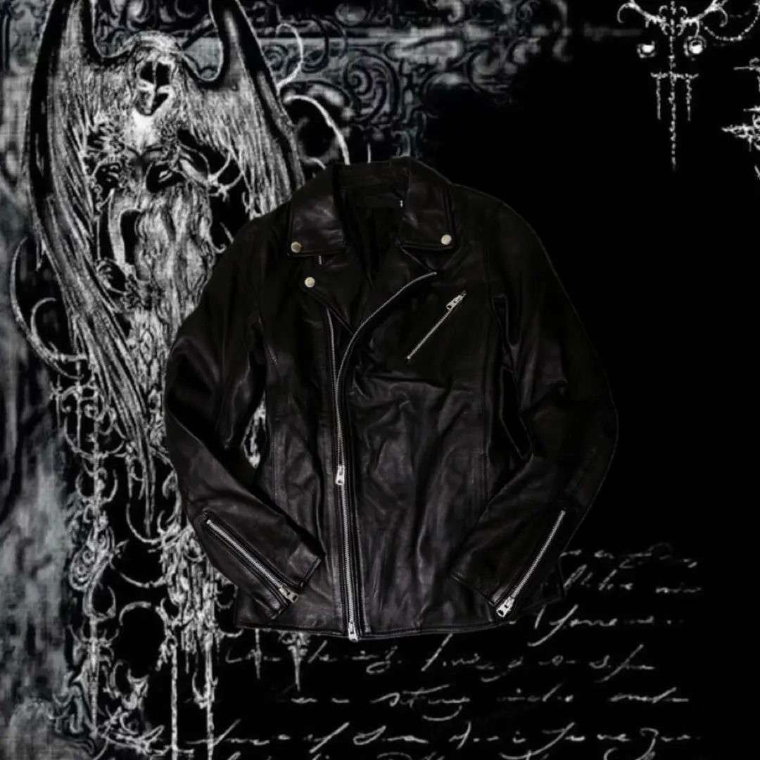 【極美品】FUGA フーガ ライダースベスト 本革 ラムレザー y2k グランジ 極美品】FUGA フーガ ライダースベスト 本革 ラムレザー y2k