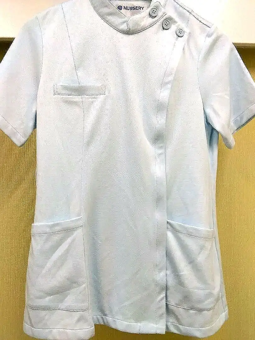 Thumbnail of 【NURSERY】 Medical Scrub - Three Button - Frosty Blue 【Size L】
