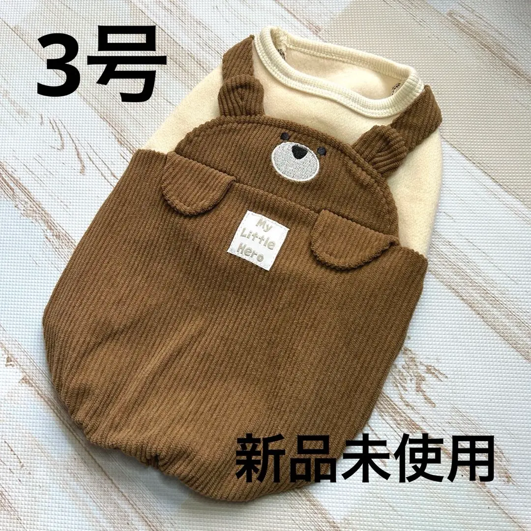 犬服♡寵物服♡熊熊♡內刷毛♡燈芯絨♡保暖 的縮圖