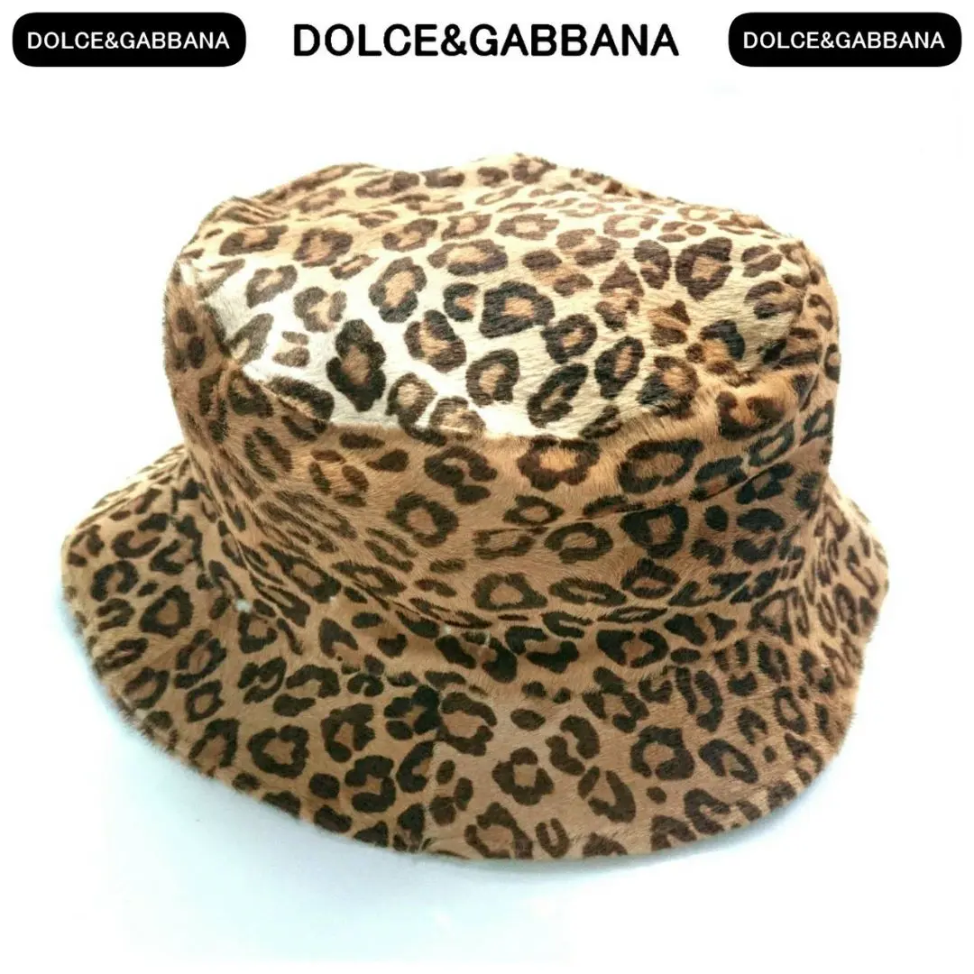 DOLCE&GABBANA ドルチェ&ガッバーナ レオパード ハット 帽子 DOLCE&GABBANA ドルチェ&ガッバーナ レオパード ハット 帽子