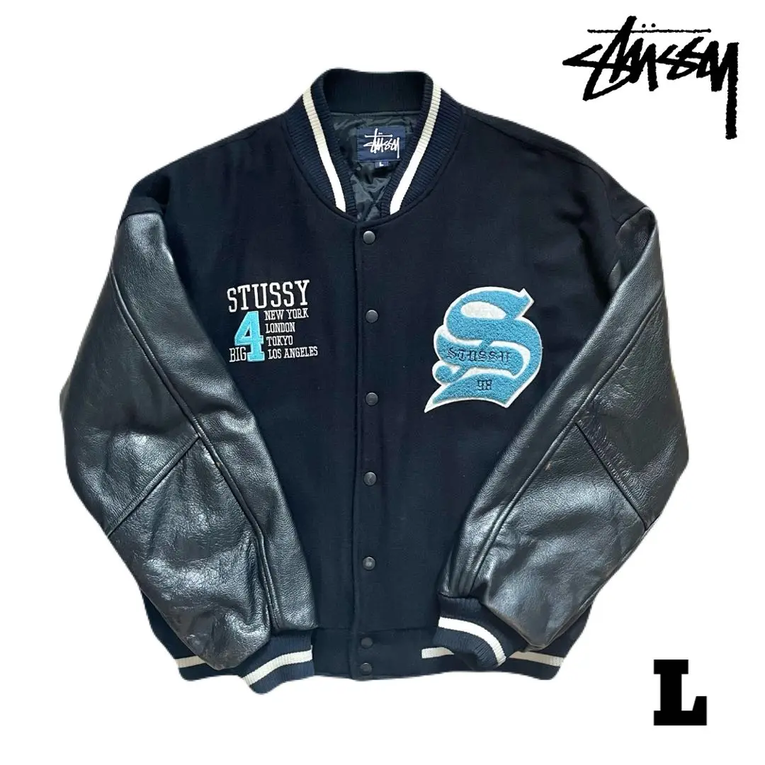 Stussy スウェット スタジャン L サイズ / ステューシー/ オールド STUSSY - 2005 USA製 OLD STUSSY 25周年 スタジャン Lの通販 by