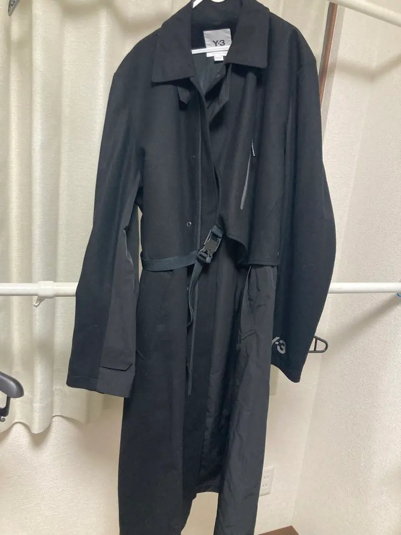 Y-3 ブラック トレンチコート ストライプ 2025年最新】Y-3 メンズ トレンチコートの人気アイテム - メルカリ