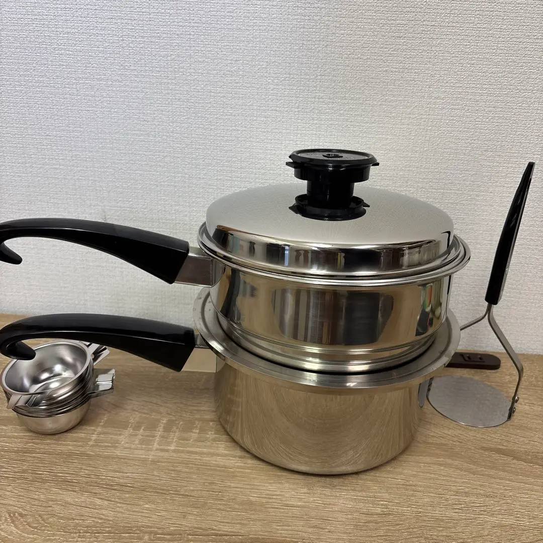 TEMP-TONE　ステンレス　無水鍋　USA TEMP-TONE Thermo Core ステンレス 片手鍋 無水鍋 USA - メルカリ