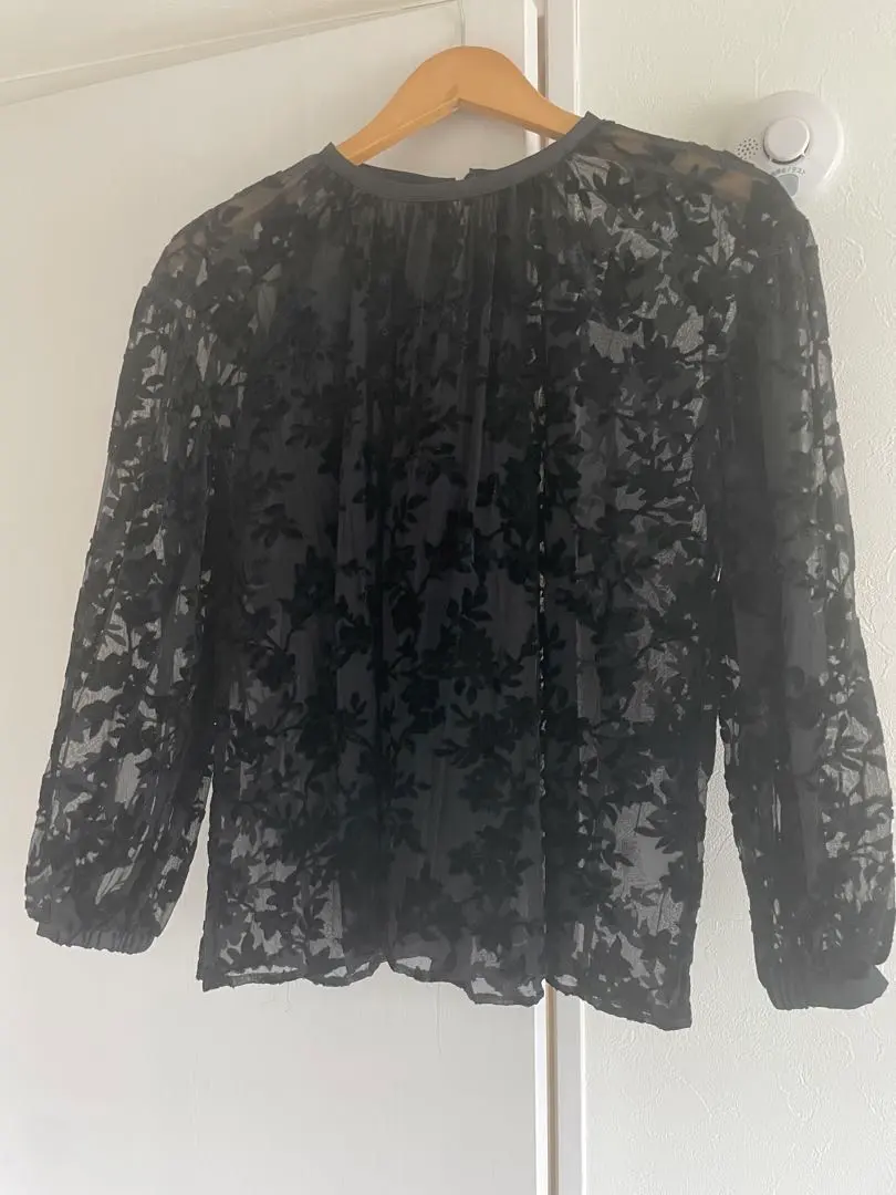 Thumbnail of Velvet floral blouse