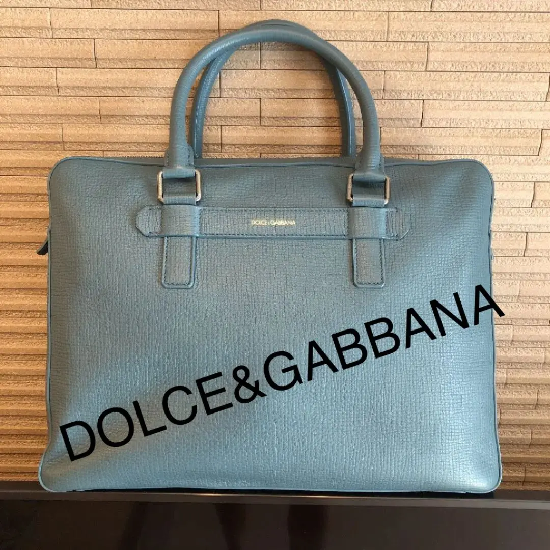 ドルチェアンドガッバーナ ドルガバ ロゴメタルレザーブリーフバッグ オールレザー ドルチェアンドガッバーナ ドルガバ ロゴメタルレザーブリーフ