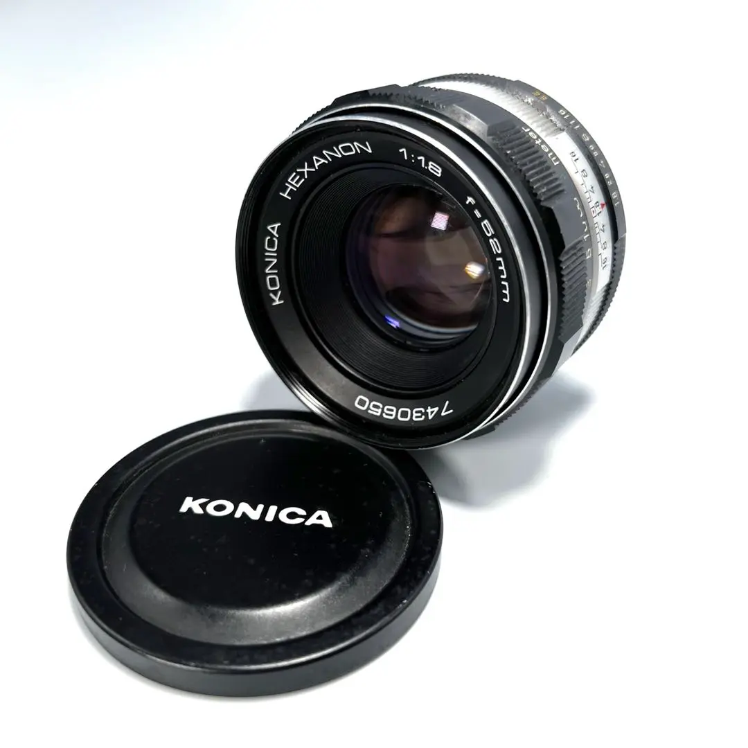 コニカ　ヘキサノン　52mm　F1.8（中古品）　超オールドレンズ　超貴重品 好きに 最終価格 コニカ 超オールド F1.8（中古品） 52mm