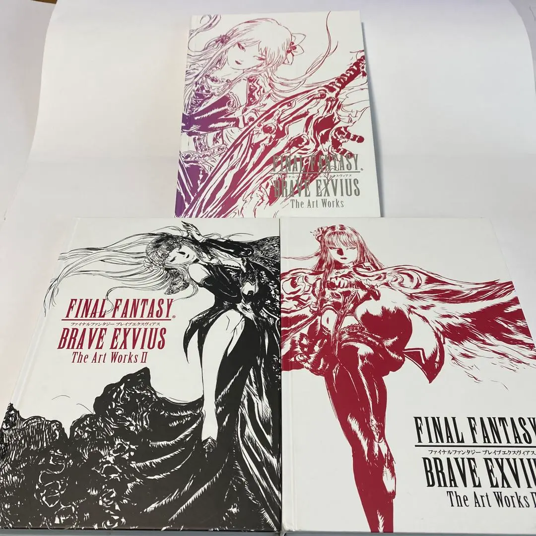 (未使用･未開封品)　FINAL FANTASY BRAVE EXVIUS The Art Works II (ファイナルファンタジー ブレイブエクスヴァイス アートワーク集 イラスト集 6k88evb FINAL FANTASY BRAVE EXVIUS The Art Works 1 - 5 Set Square