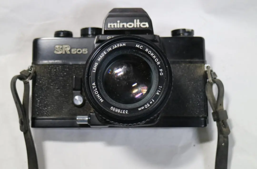 値下相談可⭐️希少品ミノルタ  SR505  MC ROKKOR-PF Minolta SR 505 SLR Camera with MC Rokkor-PF 50mm F/1.7 and