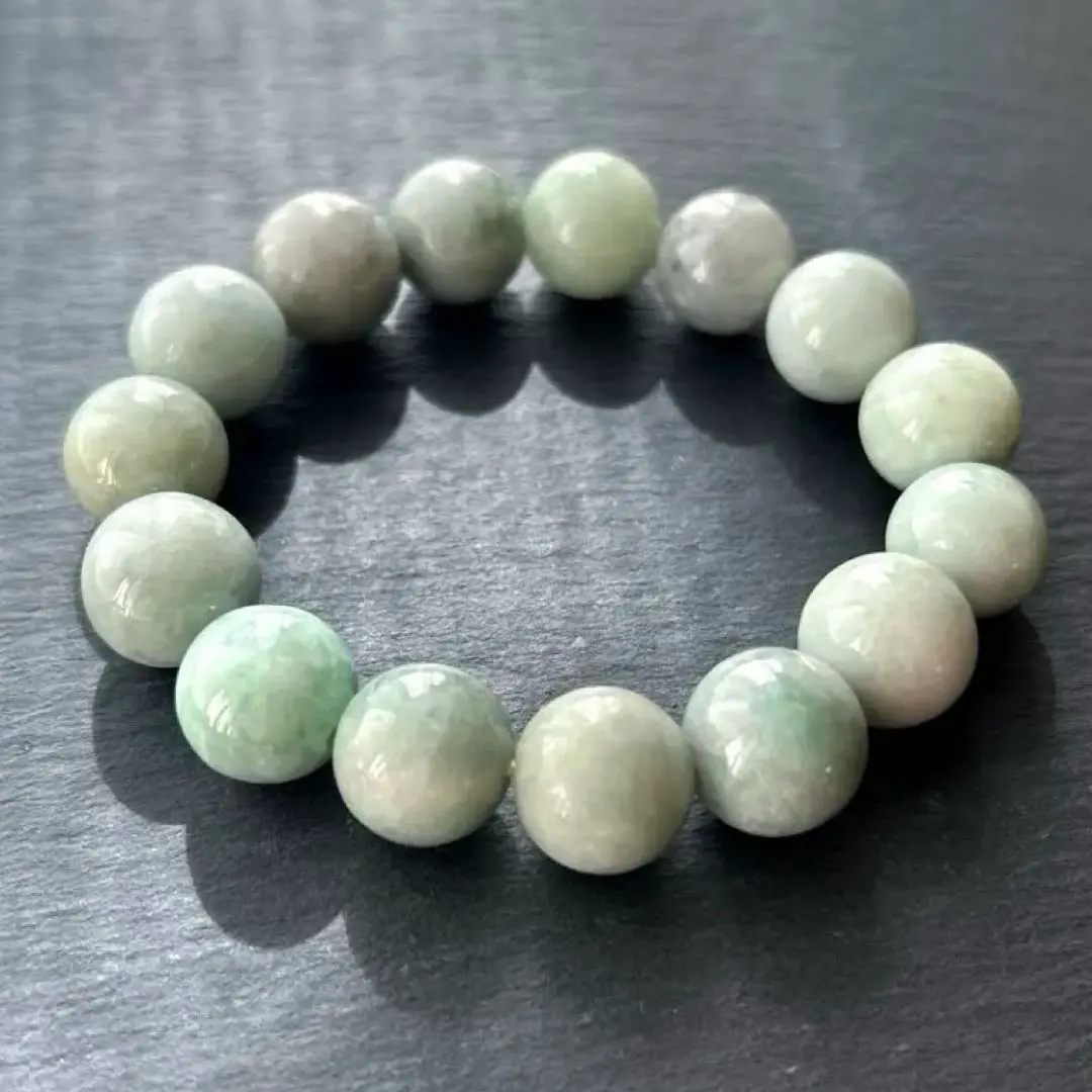 Thumbnail of Natural Stone Bracelet, Large Beads, Genuine Jade, Bead Size 13mm, Inner Diameter 16cm