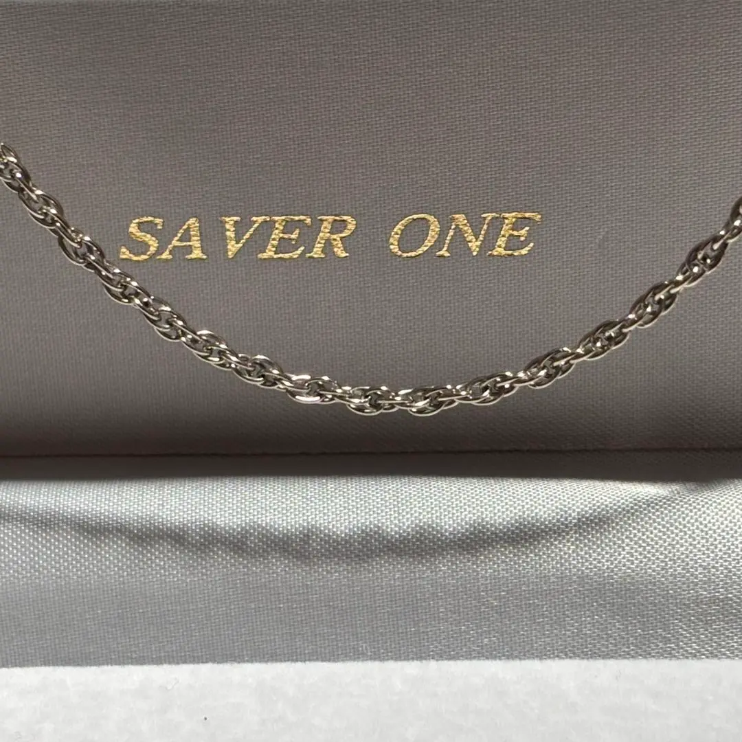 SAVER ONE／セイバーワン／チタンネックレス／喜平　50cm セイバーワン SAVER ONE 純チタン ブレスレット & ネックレス