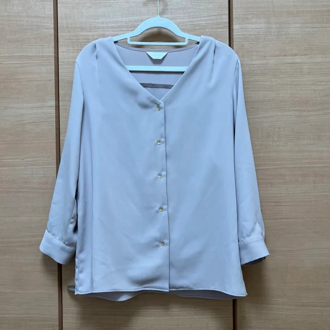 Thumbnail of Final price reduction★ Long-sleeved cut-and-sew, pink beige