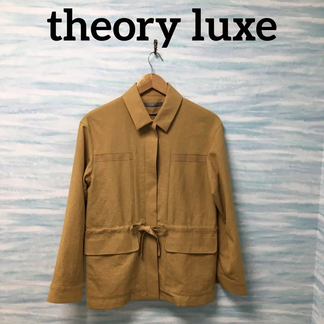【theory luxe】輕薄外套 夾克 卡其色 M 的縮圖