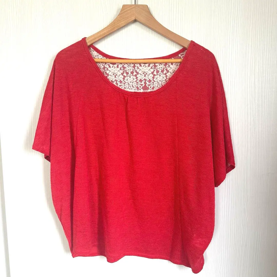Thumbnail of Slimming effect! ♡ Saburoku Cut and Sew Summer Knit Dolman M
