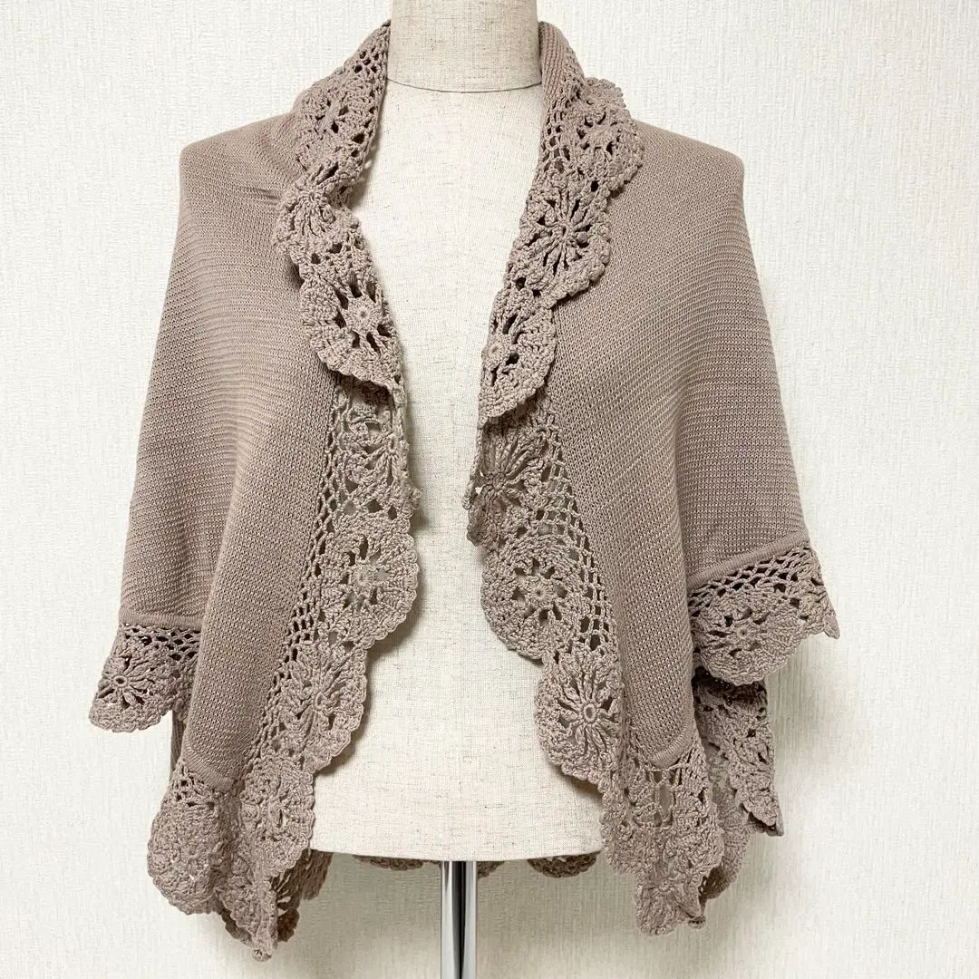 Ph Blue ペーハーブルー Pink House 棉質針織披肩圍巾 的縮圖