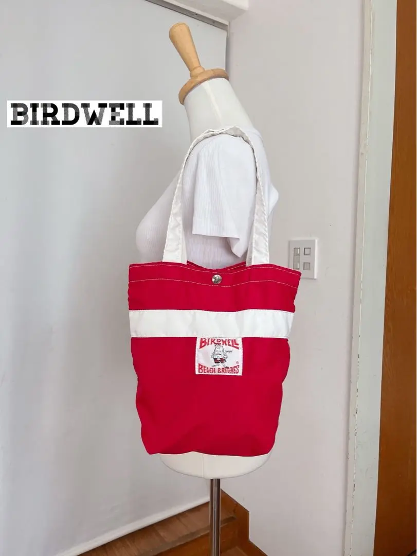 BIRDWELL バードウェル ナイロントート ロンハーマン ブルー×イエロー old BIRDWELL バイカラー ナイロントートバッグ 名作 定番