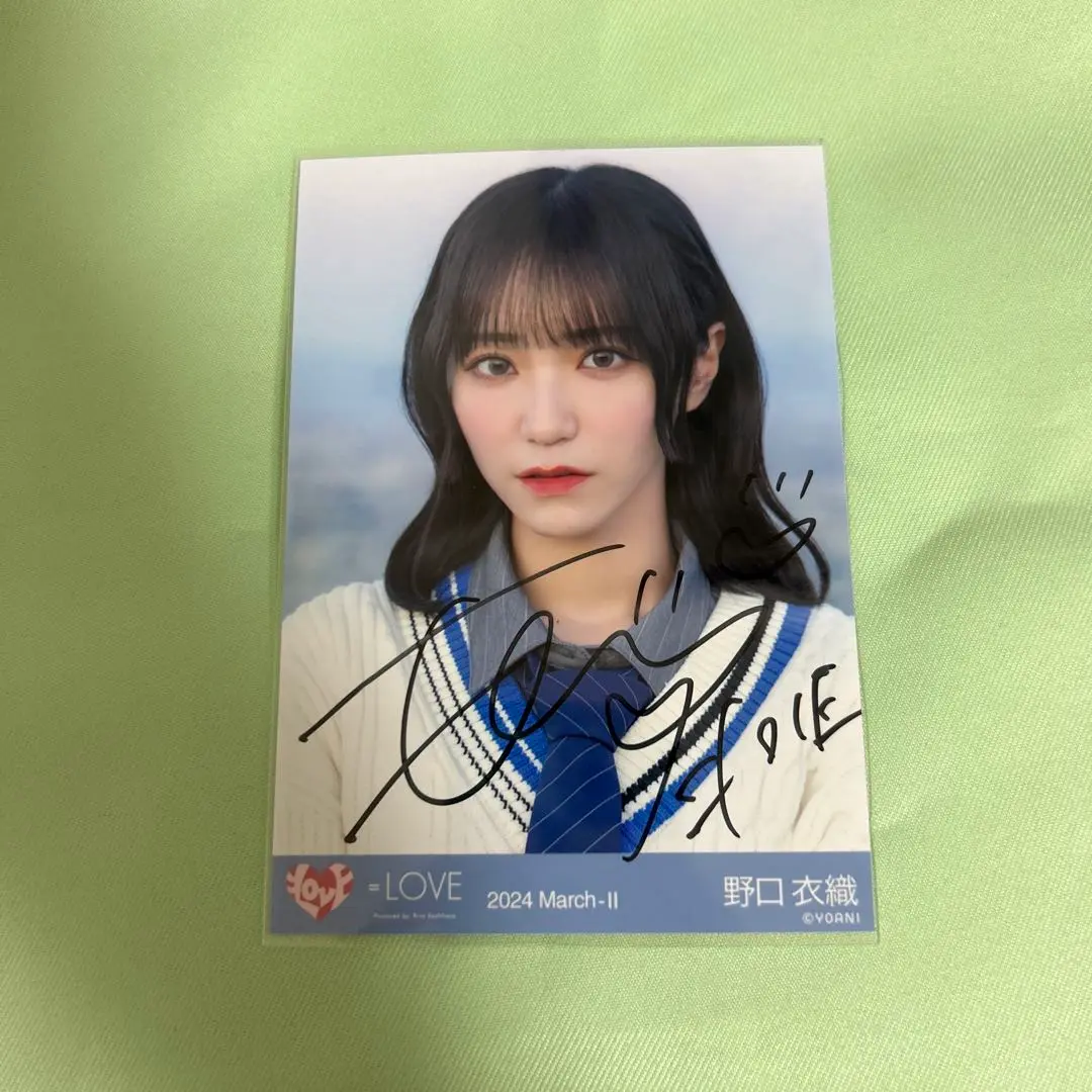 野口衣織 直筆コンプ 生写真 呪って呪って ジャケ写 イコラブ =LOVE イコラブ ＝LOVE 野口衣織 idフォト 呪って呪って 3種コンプ