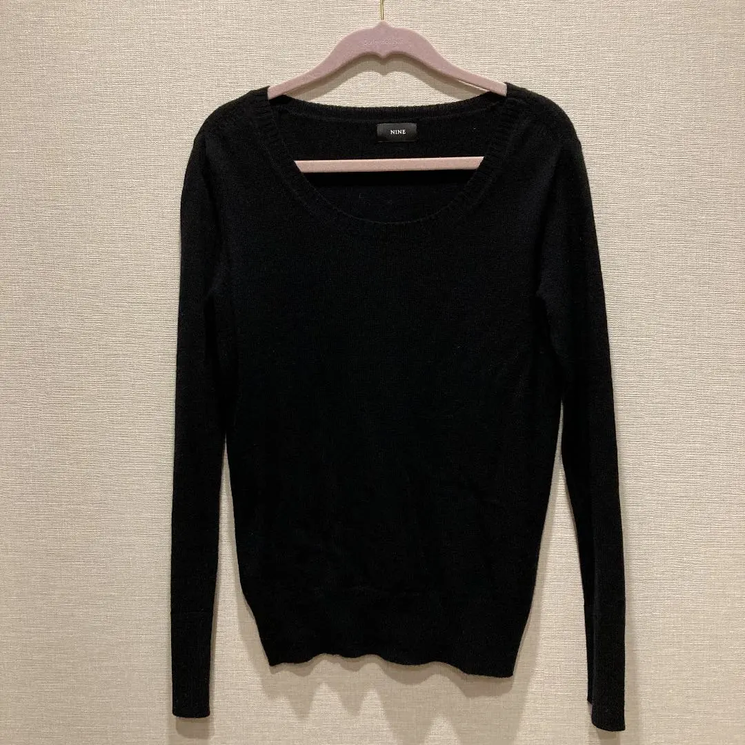 Thumbnail of Knit, 100% wool, NINE, black